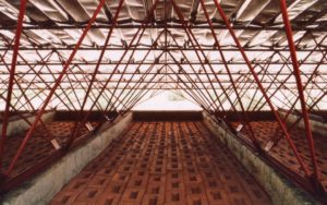 Detail of roof of Gando Primary School. Photo by Kéré Architecture. 